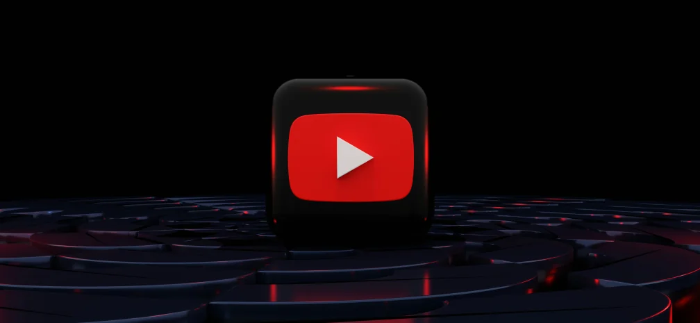 Логотип YouTube на темному фоні — ілюстрація до статті про формати відеореклами